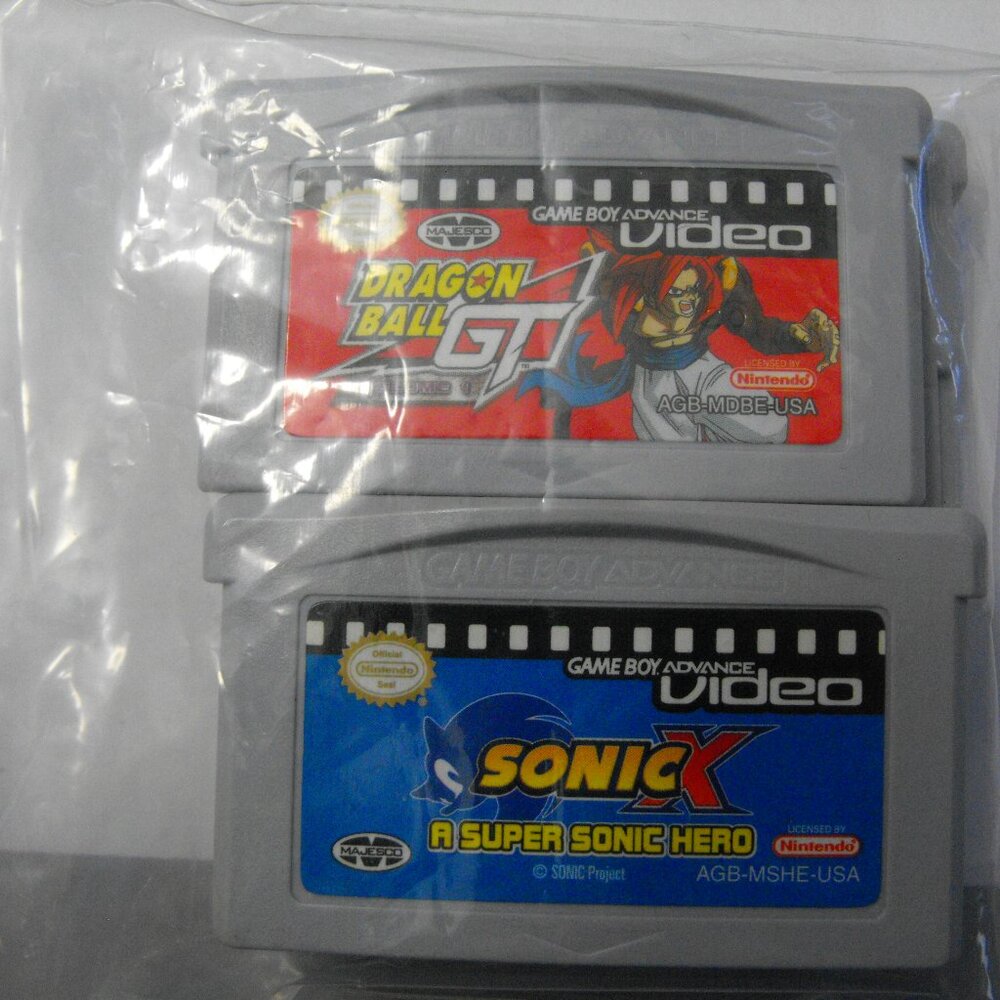 Gameboy Advance Movie Cartoon Sonic and Dragonball Z
